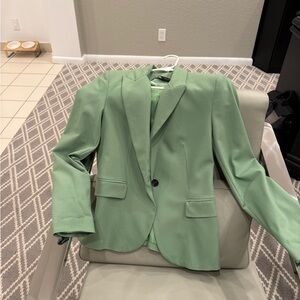 Zara Women's Light Green Blazer